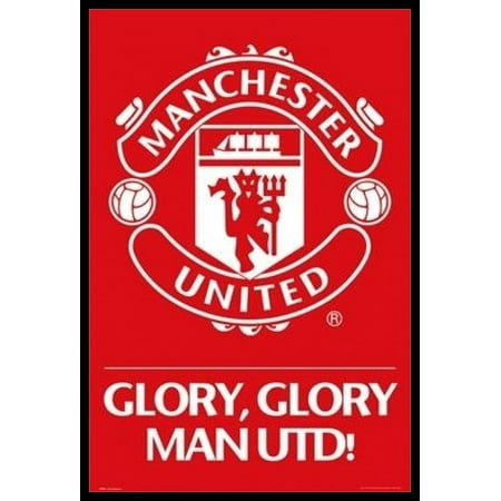 Manchester United Crest Poster Poster Print