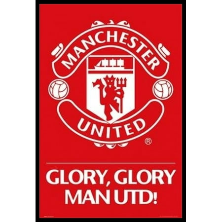 Manchester United Fashion - Manchester United Crest Poster Poster Print