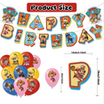 thumbnail image 3 of 52PCS For Rescue Theme For Birthday Party Decorations,With 1 Happy Birthday Banner Garland,20 Balloons,25 Cupcake Toppersd,6 Hanging Swirls for Party Supplies, 3 of 4