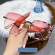 thumbnail image 4 of Typpkmm Square Rimless Sunglasses Women Brand Designer Summer Glasses Fashion Sun Glasses for Men Uv400 Shades Oculos Red, 4 of 7