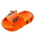 thumbnail image 4 of Kids Summer Slippers Cute Honeybee Cartoon Bathroom Non-Slip Open Toe Shower Cloud Slides Indoor Outdoor Beach Shoes Sandals for Boys Girls, 4 of 5