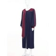 thumbnail image 4 of Xnihocha Robe de Chorale pour Femmes Costume de Confirmation Robe Fendue à Fermeture Éclair devant Robe d'Église & Robe de Collation des Grades Robes de Clergé Bleu Marine P, 4 of 6