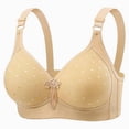 thumbnail image 3 of ALLLIST Women's Bras Plain Beige No Wire Bralette Breathable T Shirt Bras for Ladies Size S-XL, 3 of 4