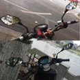 thumbnail image 5 of Universal 2pcs Motorcycle Big Size Rear View Mirror Black Motorcycle Motorbike Chrome Scooter Rearv, 5 of 5