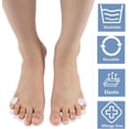 thumbnail image 5 of 2Pcs/Pair Gel Toe SeparatorToe Spacers Little Toe Protector for Preventing Rubbing Relieve Pressure Foot Care Tool, 5 of 5