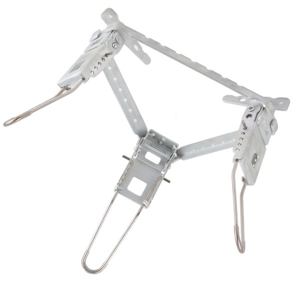RACK DE ESTUFA DE GAS TRIÁNGULO TRIÁNGULO DE ACERO SOPORTE PARA ACAMPAR, COCININO DURADERO, PARA BARBACOA AL AIRE LIBRE