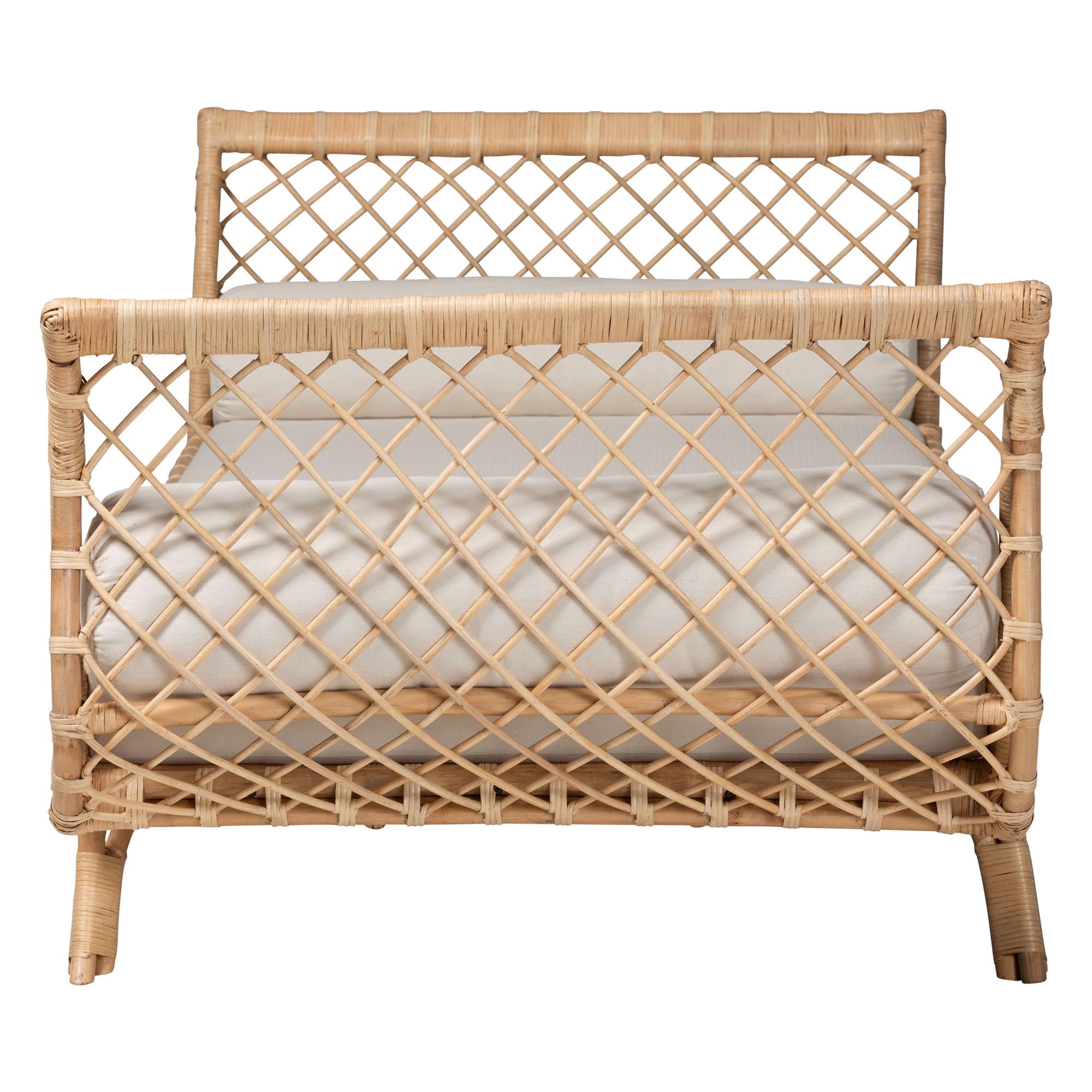 bali & pari Philana Boho Daybed, Natural Rattan