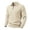 12#Khaki, variant on Men's Quarter Zip Sweater, Long Sleeve Solid Color Lightweight Collared Pullover, Fall Soft Warm Casual Top Khaki XL