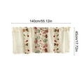 thumbnail image 3 of SHENGXINY Christmas Curtains,Embroidery Short Curtains,Holiday Theme Decorations,Pastorals Style Cafes Curtain,Birthday Wedding Home Decor White 55.12×17.72in, 3 of 6