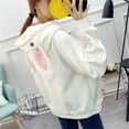thumbnail image 3 of Vedolay Plus Size Tops Women's 2023 Basic Long Sleeve Hoodies Relaxed Fitted Sweatshirts Oversized Pullover Tops with Pocket,White S, 3 of 5