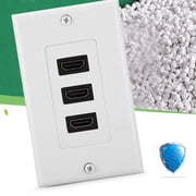Spptty 3-port Video Panel Socket USB Hub Adapter Wall Socket, USB, Socket