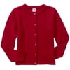 Faded Glory - Girl's School Uniform Cable Cardigan Sweater