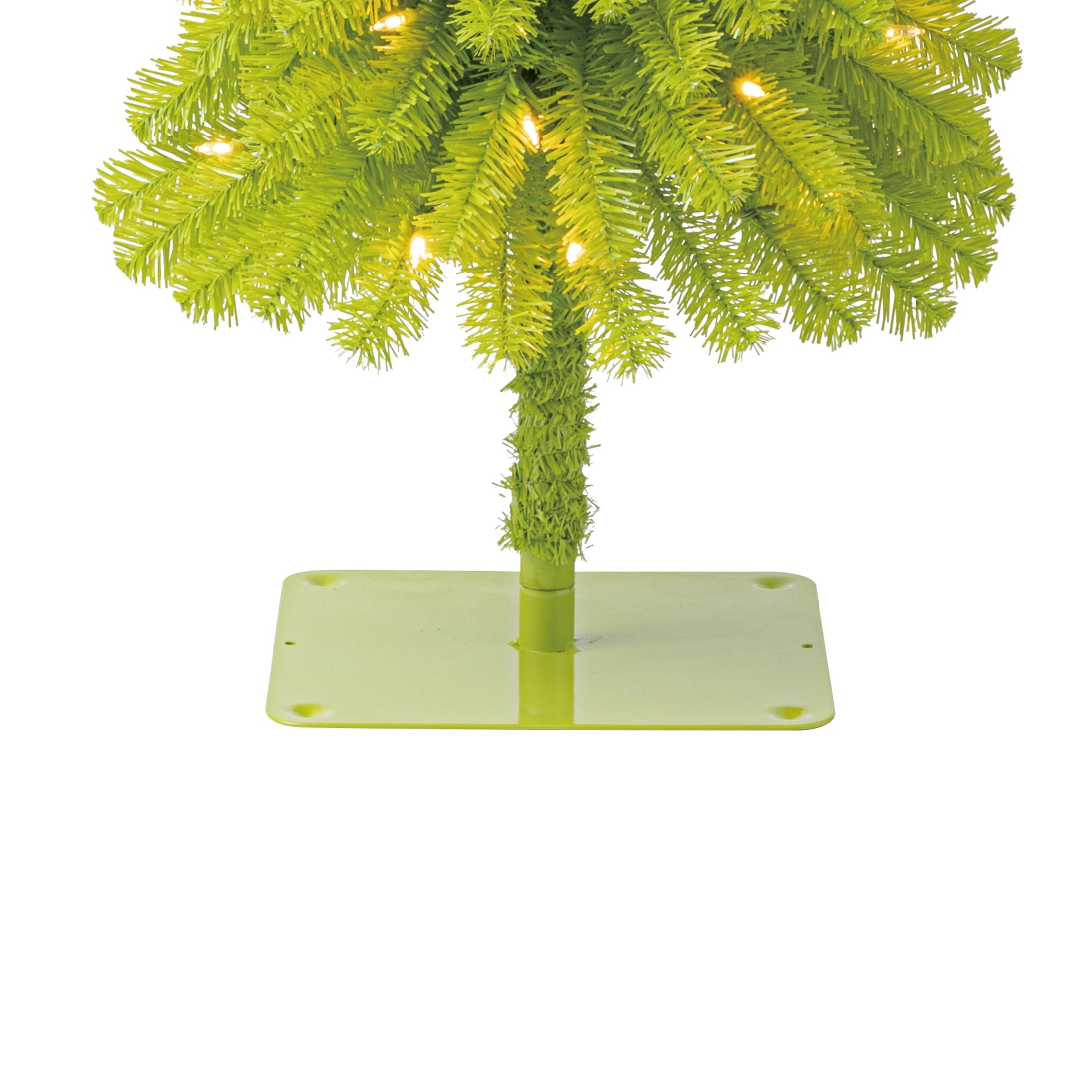 Holiday Time 3.5' Pre-Lit Lawndale Spruce Green Artificial Christmas Tree photo 8