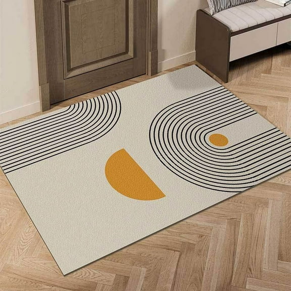 Namzi Bathroom Rug Mat , Non-Slip Plush Shaggy Bath Carpet, Machine Wash Dry, Bath Mats for Bathroom Floor, Tub and Shower, Bathroom Runner Bathmat Accessories Decor, Khaki,16*24inch