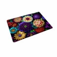 thumbnail image 2 of Blukids Colorful Boho Flower Bath Mat Vintage Watercolor Floral Leaf Rose Peony Rustic Chic Country Bathroom Microfiber Memory Foam Bathroom Rug Doormat Kitchen Toilet Floor Rug，23.6"×15.7"(C), 2 of 6