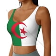 thumbnail image 2 of Sports Bra Women Running Yoga Clothes Vest Flag Of Algeria Gathering Fitness Vest, 2 of 7