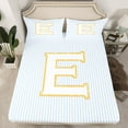 thumbnail image 2 of Feelyou Kawaii Letter E Queen Sheet Sets, Fashion Sequin Print Flat Sheet, Teens Kids Boys Girls Queen Fitted Sheet, Super Cozy Room Decor, 4 Pieces, 2 of 7