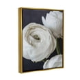 thumbnail image 3 of Stupell Industries Budding Ranunculus Flower Blooming Close Up Petals Photograph Metallic Gold Floating Framed Canvas Print Wall Art, Design by Jennifer Rigsby, 3 of 6