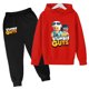 thumbnail image 3 of Sudadera con capucha para niños, abrigo de moda, estampado de viaje de anime para niños y niñas de 3 a 12 años, camiseta y pantalones, conjunto informal con capucha de 2 piezas, 3 of 5