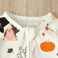 thumbnail image 4 of Odeerbi Spring And Autumn Boys And Girls 2025 Long Sleeve Halloween Pumpkin One-piece Romper, 4 of 9