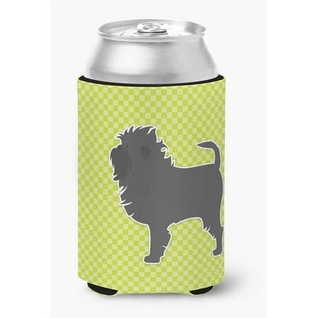 

Affenpinscher Checkerboard Green Can or Bottle Hugger