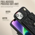 thumbnail image 4 of iPhone 13 RFID Para Que Bloquea la Funda Protectora para Billetera, Funda Tapa Magnética, Bolsillo con Ranuras para Múltiples Tarjetas con Correa para el Hombro y Correa para la Muñeca Desmontables, 4 of 7
