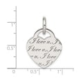 thumbnail image 3 of Sterling Silver Heart Pendant for Women with I Love You Engraving, Romantic Charm for Necklace or Bracelet, Symbol of Love for Anniversary or Everyday Wear, 3 of 6