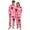 A-Pink, variant on Silk Pajamas for Women Valentine's Day Matching Couples Pajama with Heart Print Cozy 2 Piece Set Sleepwear