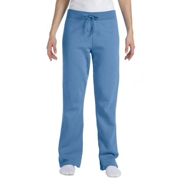Hanes - W550 Ecosmart Cotton-Rich Women Drawstring Sweatpants Size Small, Carolina Blue