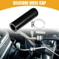 thumbnail image 2 of Unique Bargains 1 Set 16mm 0.63" ID Silicone Hose Cap W/ Clamp Intake Vacuum Hose End Plug for Car Silicone Black, 2 of 6