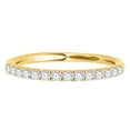 thumbnail image 3 of Aonejewelry 0.25 Ct Round Diamond Hand-Crafted Wedding Band In 14K Solid Yellow Gold, 3 of 4