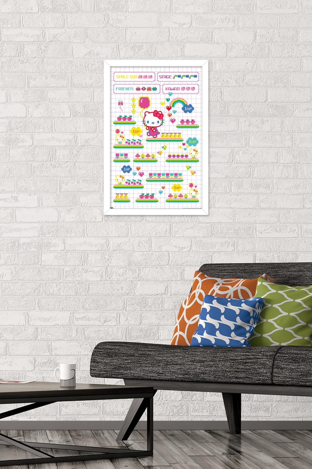 Hello Kitty - Arcade Wall Poster, 14.725" x 22.375" Framed