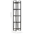 thumbnail image 5 of vidaXL 5-Tier Bookcase Black 15.7"x11.8"x70.9" Solid Mango Wood, 5 of 10