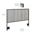 thumbnail image 6 of Atria Full/Queen Size Headboard in Platinum Gray - Engineered Wood, 6 of 6