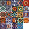 thumbnail image 1 of Tile Sticker for Bathroom and Kitchen, 24 Pcs Wall Stickers Adhesive Tile Mosaic Decorative Cement Tile Adhesive Sticker for Wall Tiles Decor (15x15cm, 1 of 5