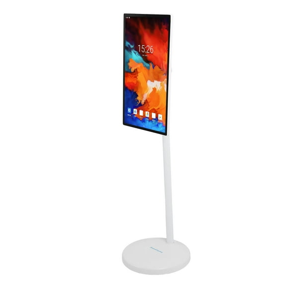 Portable Touchscreen TV, 24 Inch 6+128GB 12 Smart Screen HD LCD Screen Smart Monitor Mobile Touch Screen for Home Entertainment or Small Office