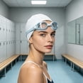 thumbnail image 2 of Btomtd High-definition Swimming Goggles Suitable For Adults Waterproof Adjustable Small Frame, 2 of 6