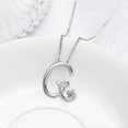 thumbnail image 3 of Eusense Initial Necklace Letter G Pendant Silver 925 Alphabet Jewellery for Women Girls, 3 of 6