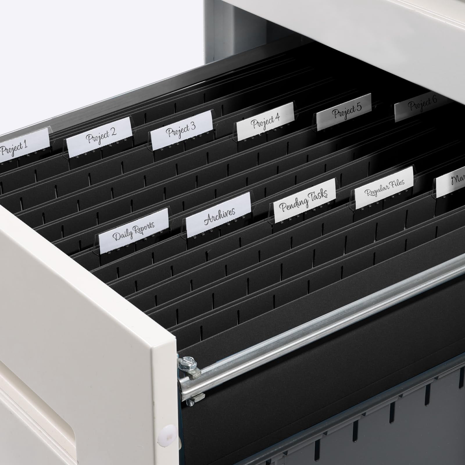 Hanging File Folders Legal Size  Black 25 Pack 1/5-cut Tabs Stay Organized For Your Home And Office Bulk Documents