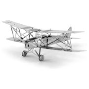 Model Kit De Havilland Tiger Moth Trainer Aircraft (Moderate Difficulty) Steel Model by Metal Earth