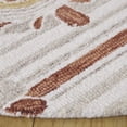 thumbnail image 3 of SAFAVIEH Pine Mariko Oriental Area Rug, Beige/Gold, 6' x 6' Round, 3 of 10