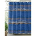 thumbnail image 2 of Fsddascl Blue Wooden Grain Shower Curtain Set - Long 72" x 84" Washable Bathtub Curtain with 12 Hooks, Farmhouse Mottled Planks Country Waterproof Fabric Stall Shower Curtains for Bathroom/Bathtub, 2 of 6