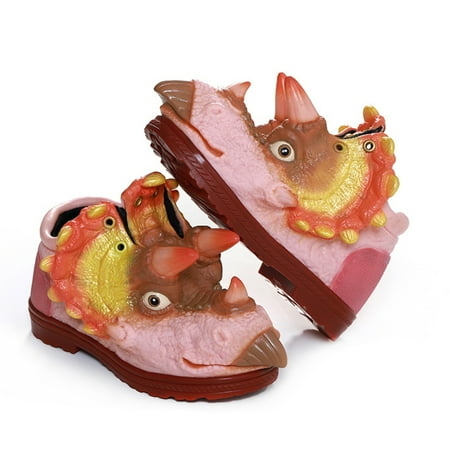 

Triceratops Kids Shoes Winter Warm 3D Dinosaur Soft and Comfortable Shoes for Children