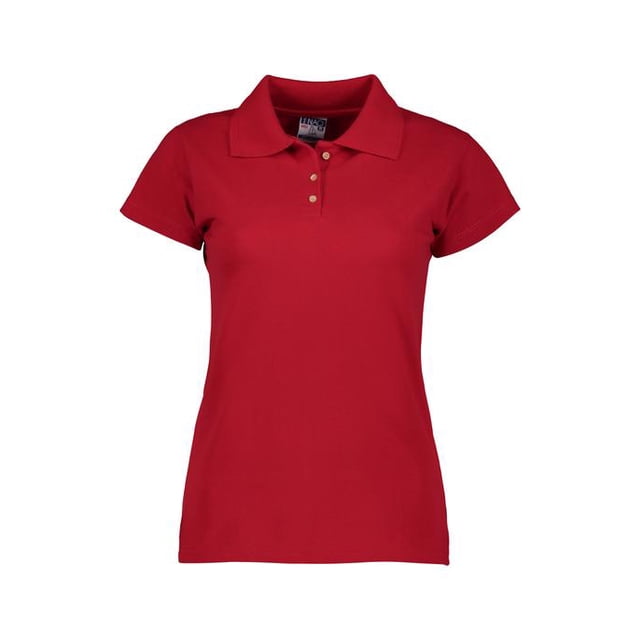 Playera Tipo Polo Dama Piqué 100% algodón color Rojo Talla Grande Lladro Playera Tipo Polo Lady
