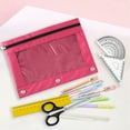 thumbnail image 4 of Qonioi 2PC Cloth Eyelet Binder, B5 File Bag with Three Holes & Zipper, Stationery Storage Pouch, Pen & Document Holder, 4 of 7