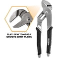 thumbnail image 3 of Olympia Tools 10-Inch Tongue and Groove Pliers, Straight Jaw Pliers with Cushion grip, 6 Jaw positions, 2.1" Jaw Capacity, 3 of 4