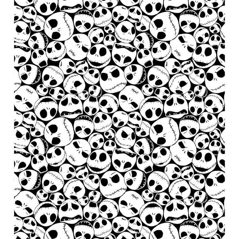 Nightmare Before Christmas Jack with Bats Cotton Fabric 1 Yard