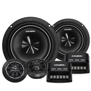 6.5 Inch 2-Way Component Car Speaker System, Pair Car Audio Component Speakers with Woofer, Tweeter & Crossover, OEM Replacement Car Door Speakers