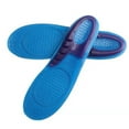 thumbnail image 1 of Plantillas deportivas de 2 uds., plantillas deportivas de absorción de impacto de alta elasticidad engrosadas de silicona TPE azul M, 1 of 10