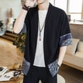 thumbnail image 3 of Camisa de estilo chino para hombre, estilo antiguo Hanfu, abrigo de algodón y lino, abrigo Zen para jóvenes, traje Tang de estilo chino de lino, 3 of 5